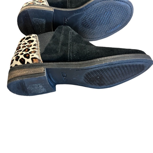 Clark’s Demi Beat Leopard and black suede ankle boots SZ 7 - Picture 6 of 6